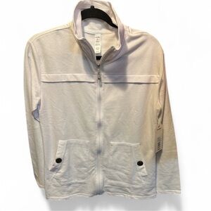 Three Hearts | Women’s Lightweight Stretchy White Jacket w/pockets | S | NWT
